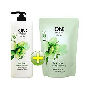 On: The Body - Lime Flower Set: Body Wash 500g + Refill 250g
