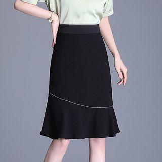 Asymmetrical Chiffon Mermaid Skirt