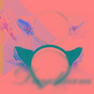 Chenille Cat Ear Headband / Hair Clips