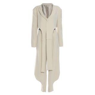 Asymmetrical Cropped Jacket / Harem Pants / Set