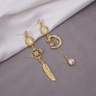 Asymmetric Dangle Earring 1 Pair - E3032 - One Size