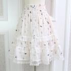Tiered Lace Mini Skirt