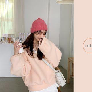 Pastel Fleece Oversize Pullover
