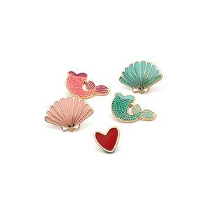 Set Of 5: Cartoon Brooch