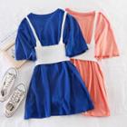 Set: Knit Camisole Top + T-shirt Dress