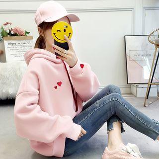 Hearts Printed Hoodie