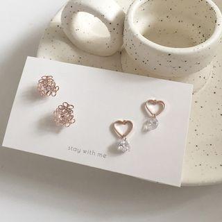 Rhinestone Cutout Earring (various Designs)