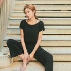 Plus Size Lightweight Cap-sleeve T-shirt