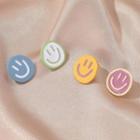 Smiley Asymmetrical Resin Earring
