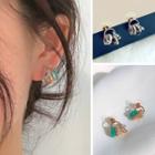 Rhinestone Rings Earrings