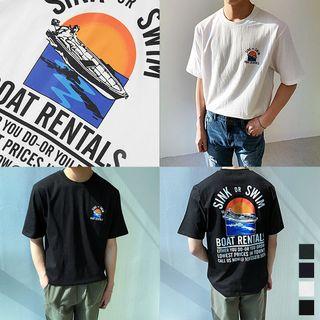 Sink Or Swim Printed T-shirt