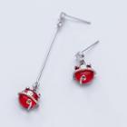 925 Sterling Silver Non-matching Pig Dangle Earring 1 Pair - Earring - One Size