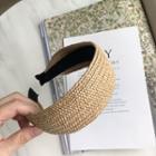 Straw Woven Headband As Shown In Figure - One Size
