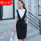 Set: Short-sleeve Shirt + Jumper Skirt