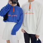 Couple Zip-front Printed Pullover