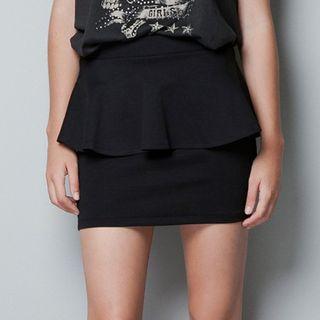 Plain Double Layer Skirt