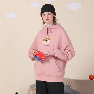 Dog Printed Long-sleeve Hoodie