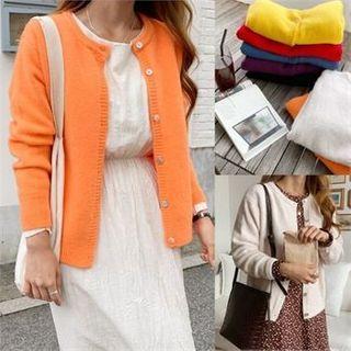 Vivid Round-neck Cardigan