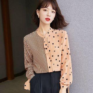 Striped & Dotted Blouse