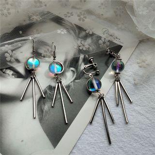 Bead & Bar Fringed Earring