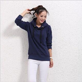 Plain Side Zip Hoodie