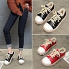 Fleece-lined Lace-up Sneakers