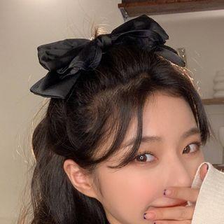 Bow Faux Pearl Hair Clamp / Hair Tie