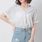 V-neck Short Sleeve Top