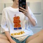 Short Sleeve Print Loose-fit T-shirt