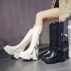 Hidden Wedge Platform Knee-high Boots