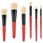Set Of 6: Makeup Brush Tm-074 - Red - One Size
