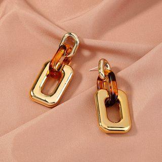 Chain Drop Earring 1 Pair - Ne990 - Chain Drop Earring - Gold - One Size