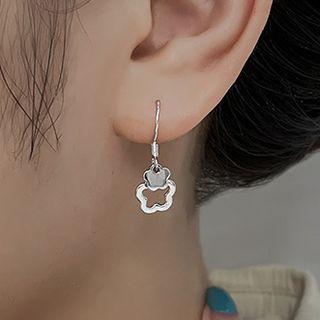Flower Alloy Dangle Earring 1 Pair - Earring - Silver - One Size