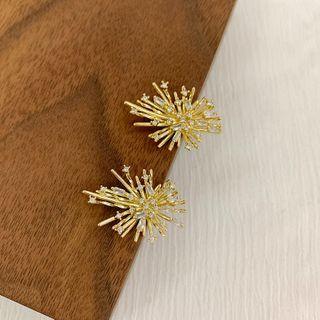 Alloy Firework Earring 1 Pair - Gold - One Size