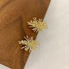 Alloy Firework Earring 1 Pair - Gold - One Size