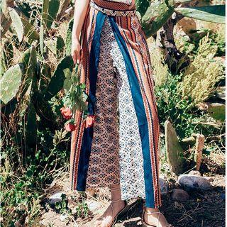 Eyelet Lace Camisole Top / Printed Cropped Wide-leg Pants