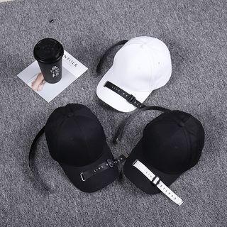Strap-accent Long-tail Baseball Cap