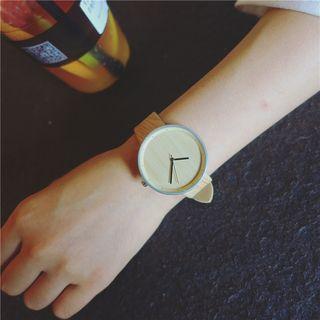 Wood Patterned Strap Watch