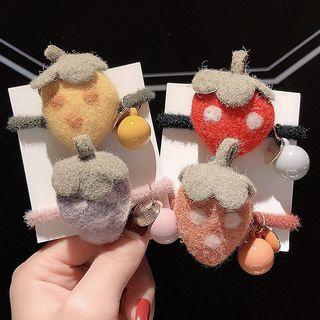 Felt Strawberry Hair Tie