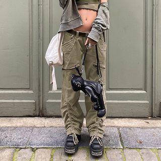 Low Rise Drawstring Cargo Pants