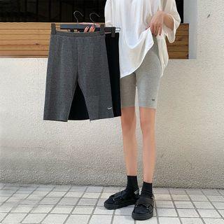 Letter Cropped Sport Pants