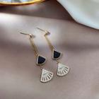 Rhinestone Acrylic Fan Fringed Earring