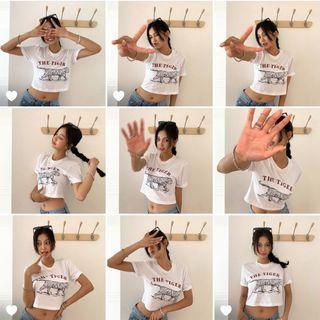 The Tiger Illustrated Crop T-shirt