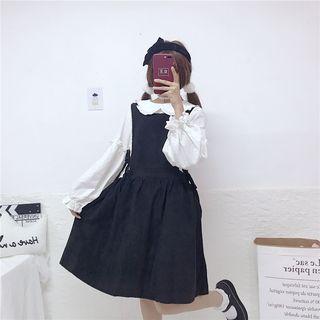 Shirt / Sleeveless Corduroy A-line Dress