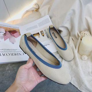 Two-tone Knitted Flats