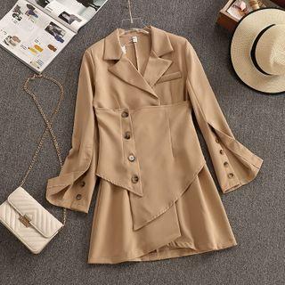 Mock Two Piece Blazer Dress
