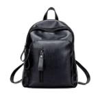 Faux-leather Backpack As Shown In Figure - One Size