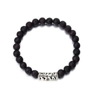 Alloy Faux Gemstone Bead Bracelet