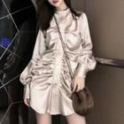 Plain Ruched Shirt
