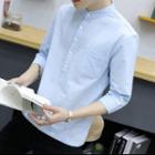 3/4-sleeve Henley Shirt